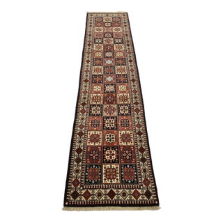Yalameh Runner 2’6” X 9’10” Multicolor Wool Vintage Hand-Knotted Rug For Sale