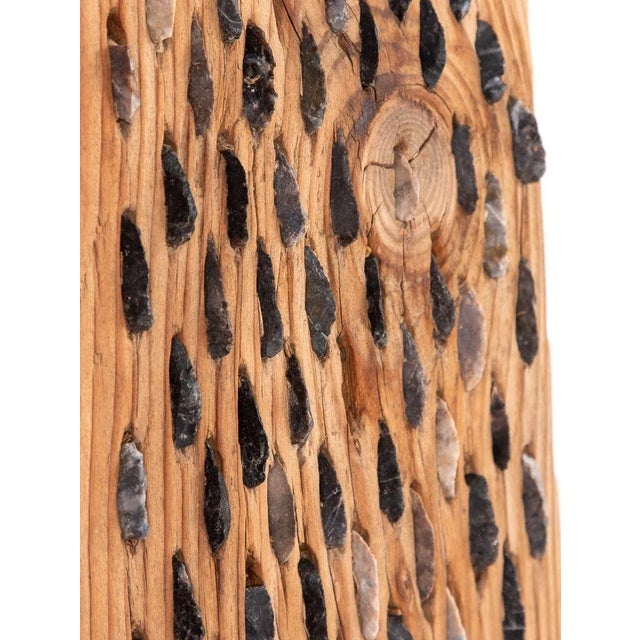 1940s Primitave Wood and Stone Wheat Thresher For Sale - Image 5 of 12