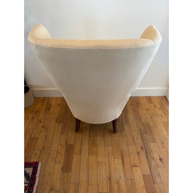 Queen Anne Maine Cottage Wingback Chair For Sale - Image 3 of 8