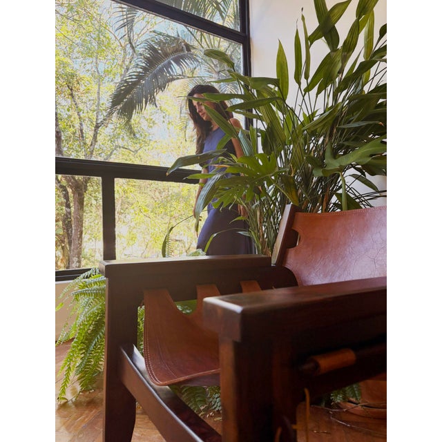 Pair of Kilin Chairs by Sérgio Rodrigues, Brazil Pair of iconic Kilin lounge chairs, designed by Brazilian modernist...