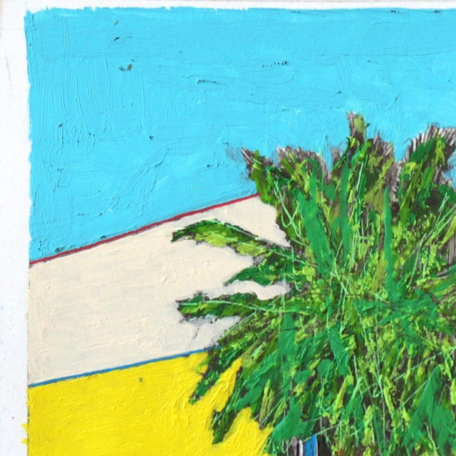 Redondo Afternoon - Original Contemporary Cityscape Mixed Media Painting on Paper by Fabio Coruzzi For Sale - Image 4 of 6