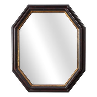 Octagonal Bronze‑Toned Wall Mirror from Deknudt, Belgium, 1970s For Sale