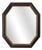 Octagonal Bronze‑Toned Wall Mirror from Deknudt, Belgium, 1970s For Sale