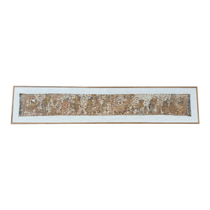 Bali Hindu Textile Framed 'Kamasan' Painting, Indonesia C. 1950