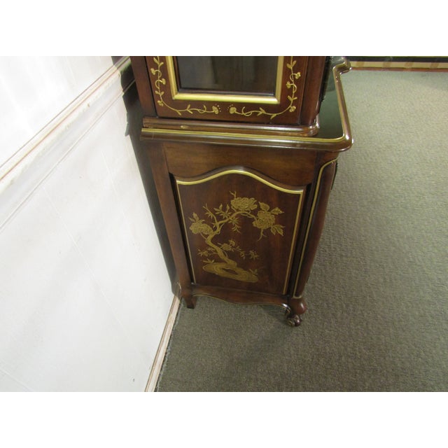 White Furniture Asian Style China Cabinet For Sale - Image 10 of 10