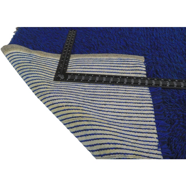 Late 20th Century Vintage Swedish Rya Rug - 03'09 X 05'07 For Sale - Image 5 of 9