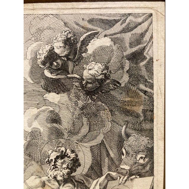 Christoph Weigel l'Ancien, Apparition of the Virgin to Saint Luke, 1800s, Engraving and Etching, Paper For Sale - Image 13 of 18