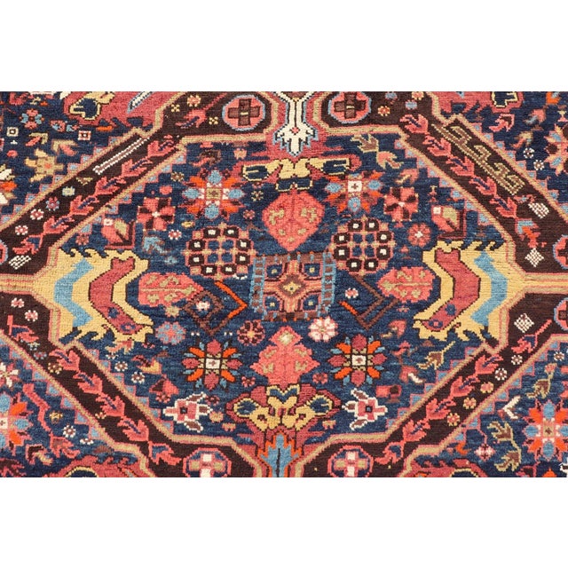 Late 19th Century Colorful Antique Seychor Large Gallery Runner With Multi-Geometric Medallions For Sale - Image 10 of 12
