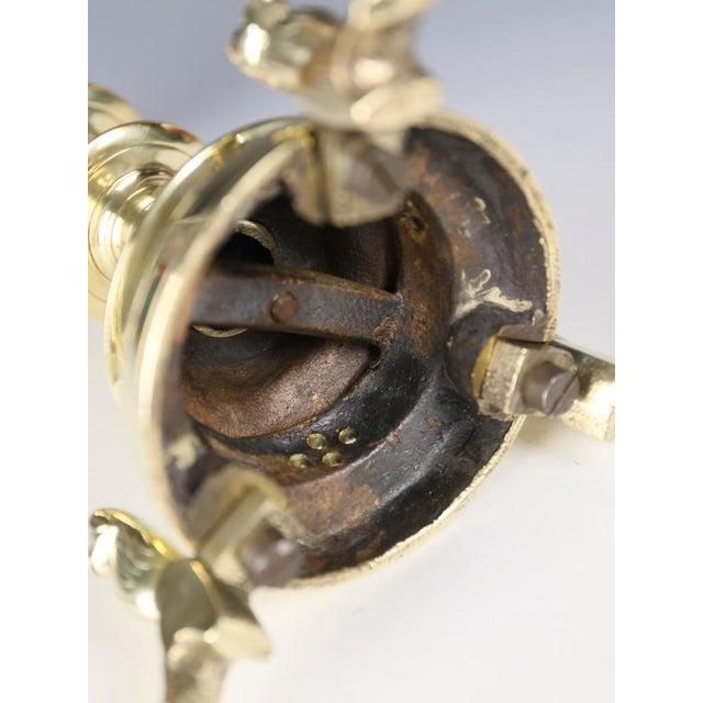Gold 18th Century Brass Ecclesiastical Pricket Candlestick, 17501800 by Unknown for Unknown, 1780 For Sale - Image 8 of 15