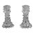 Set of 2 Candle Holder in Murano Rostrato Glass by Barovier E Toso, 1950 For Sale
