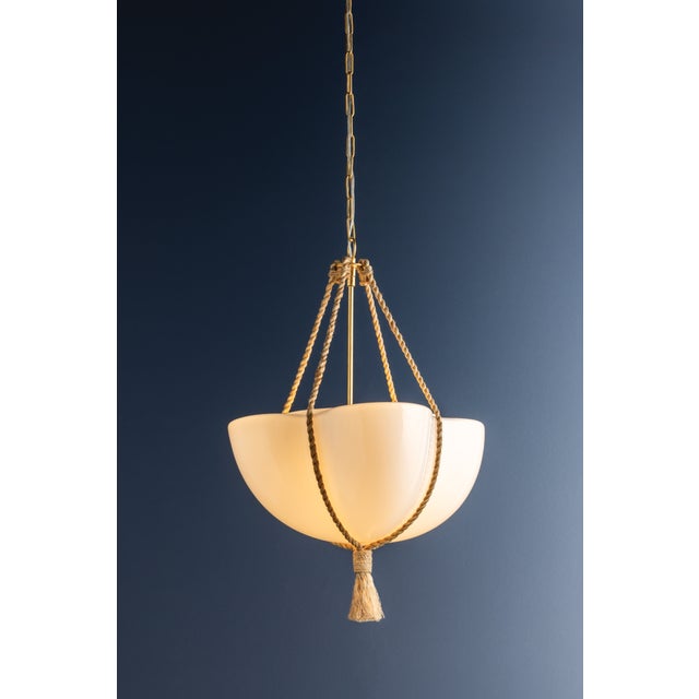 Hudson Valley Lighting Amberley 20 in. 1 Light Pendant in Vintage Gold Leaf Finish For Sale - Image 11 of 11