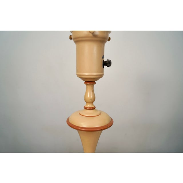 Metal 1940’s Hollywood Regency Coral Table Lamp For Sale - Image 7 of 12