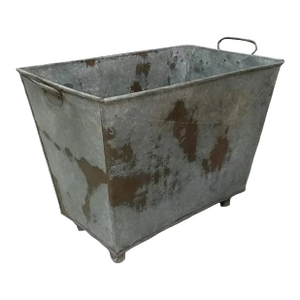 Planter Storage Bin 1970s Zinc