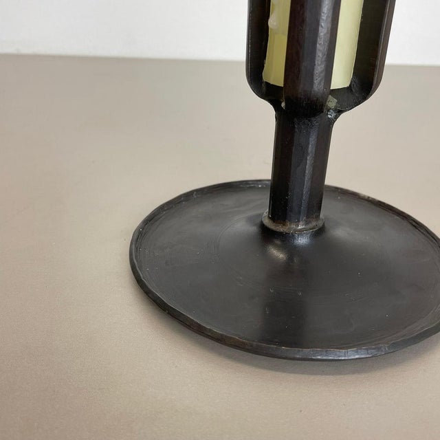 Metal Brutalist Bronze Candleholder from Manfred Bergmeister, Germany, 1970s For Sale - Image 7 of 17