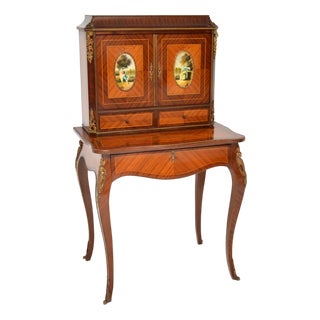 French Ormolu Mounted Writing Desk, 1930s For Sale