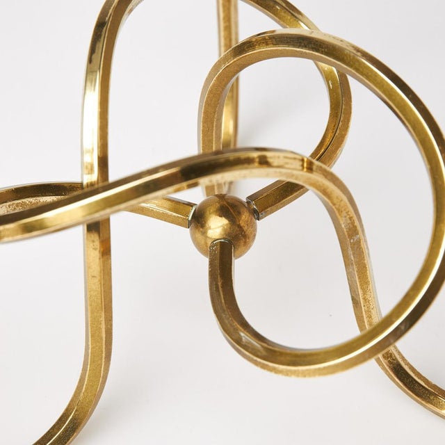 The Knot of Friendship Candleholder by Josef Frank for Svenskt Tenn, 1950s. For Sale - Image 3 of 6