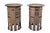 An exceptional and highly unusual pair of antique Ottoman Moorish pedestal tables, handcrafted in Turkey during the late...