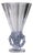 René Lalique 1931 Faune Vase in Clear Crystal With Blue Patina For Sale