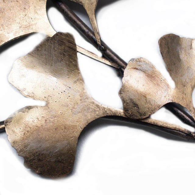 Not Yet Made - Made To Order Warm Black Ginkgo Wall Sculpture For Sale - Image 5 of 11
