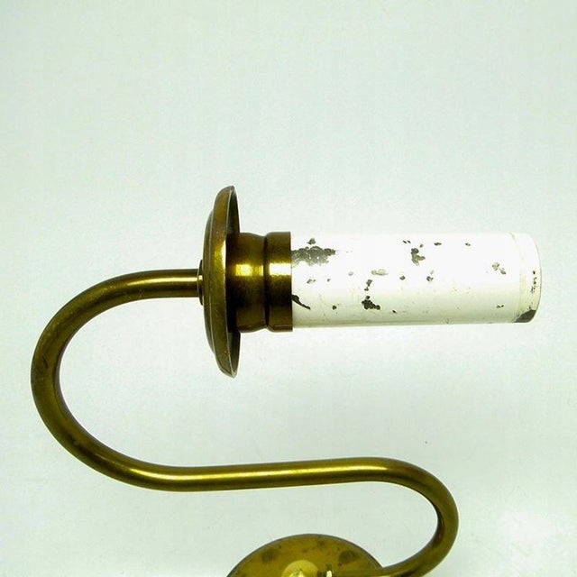 Goldenrod Vintage Wall Lamp in Metal, 1920s For Sale - Image 8 of 9