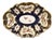 Blue Scale Cabinet Dish with Exotic Birds from Royal Worcester, 1901 For Sale
