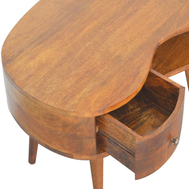 Mango Wood Coffee Table With Drawer and Open Storage For Sale - Image 4 of 8