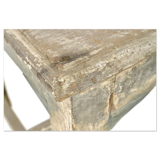 Antique Table in Patinated Wood For Sale - Image 4 of 7