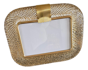 Gold Murano Glass Photo Frame, 2000s