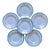 19th Century French Plates with Caumartin Pattern from KG Lunéville, 1890, Set of 6 For Sale