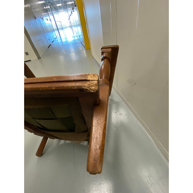 Solid Maple Lodge or Fireside Chair; 1950's State or National Parks Furniture For Sale - Image 9 of 11