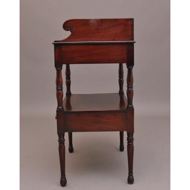 19th Century Early Victorian Mahogany Washstand, 1840s For Sale - Image 13 of 15