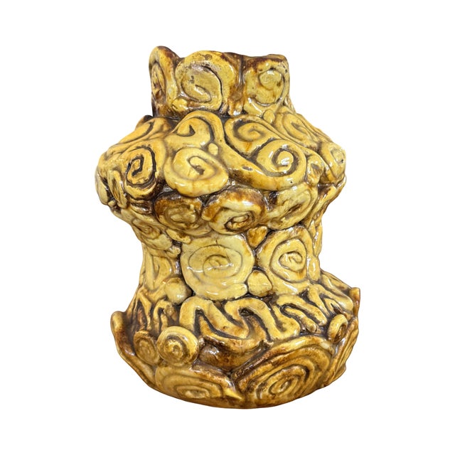 Contemporary 1970s Organic Studio Pottery Vessel Sculptural Coil Form For Sale - Image 3 of 10