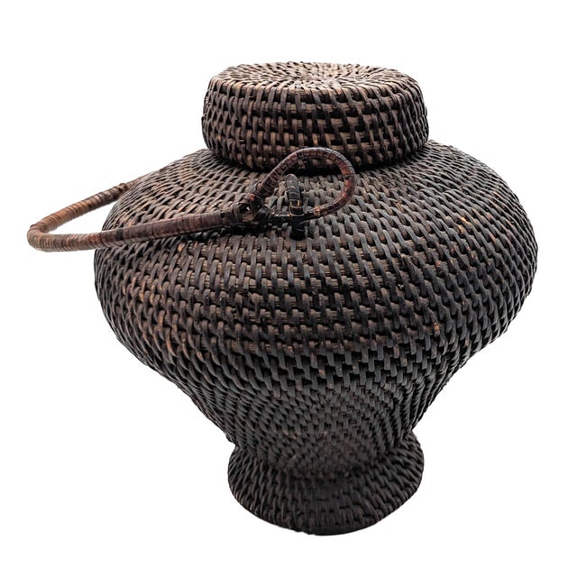 1960s Vintage Philippine Rice Baskets, Set of 3 For Sale - Image 5 of 11