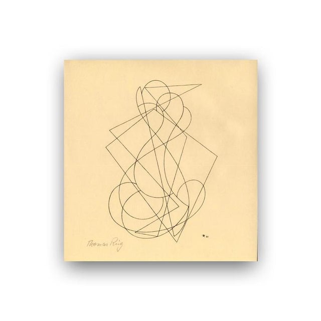 Thomas Ring, Construction, 1921, Woodcut For Sale - Image 7 of 7