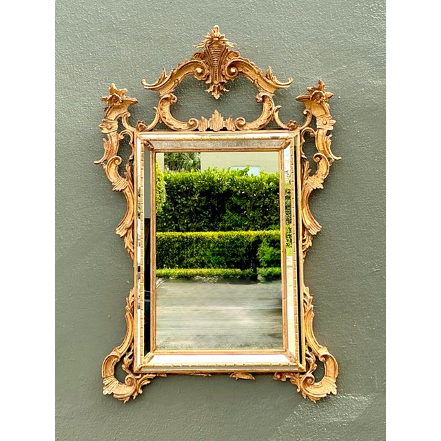 Vintage LaBarge Gilt Carved Wood Mirror For Sale - Image 12 of 12