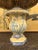 Wood Vintage Chinoiserie Tole Table Lamp With Wicker Shade For Sale - Image 7 of 11