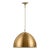 Thomas O'Brien by Visual Comfort Studio Robbie 1-Light Extra Large Pendant in Burnished Brass For Sale
