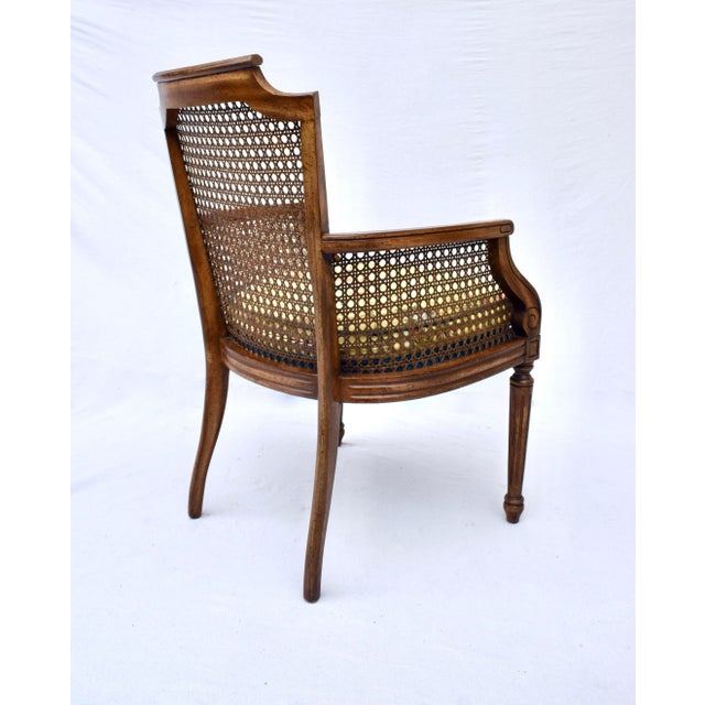 Louis XVI Style Caned Faux Bamboo Chair For Sale In Philadelphia - Image 6 of 11