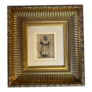 1970’s Original Rembrandt “Self Portrait in Studio Attire” Print