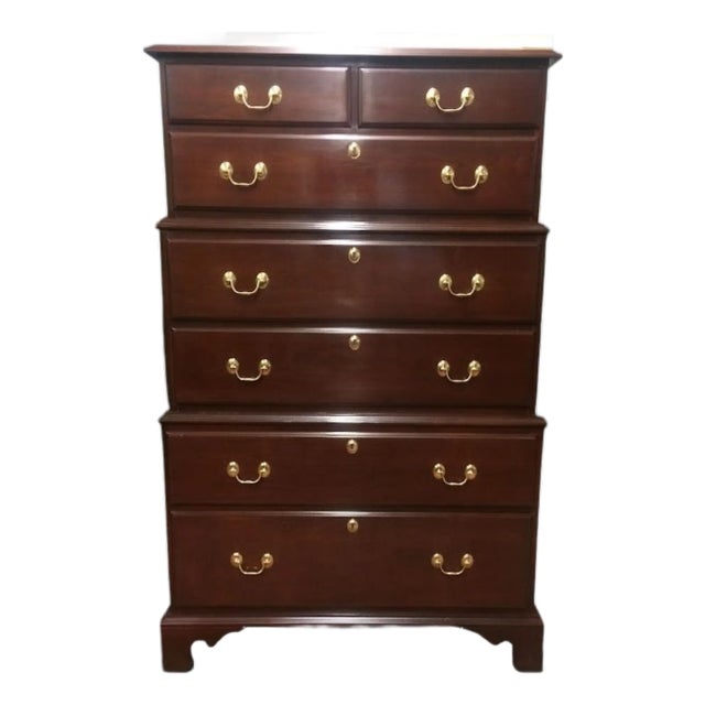 Vintage Chest on Chest, Tall Chest of Drawers, Harden Furniture For Sale