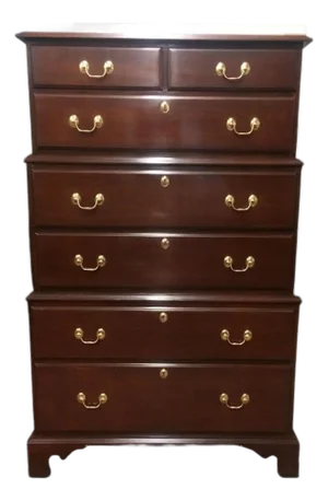 Vintage Chest on Chest, Tall Chest of Drawers, Harden Furniture