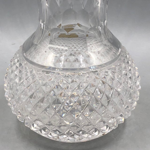 Ornamental Vase in High-Lead Crystal with Gilt Etching from Glashütte Klokotschnik, Germany, 1960s For Sale - Image 11 of 14