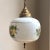 Mid 20th Century Mid-20th Century Milk Glass Floral Pendant Light For Sale - Image 5 of 12