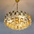 Gaetano Sciolari Brutalist Brass and Glass Chandelier by Sciolari for Palwa, 1970s For Sale - Image 4 of 12