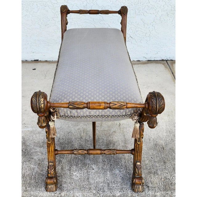 1980s Vintage French Louis XV Bench For Sale - Image 5 of 16