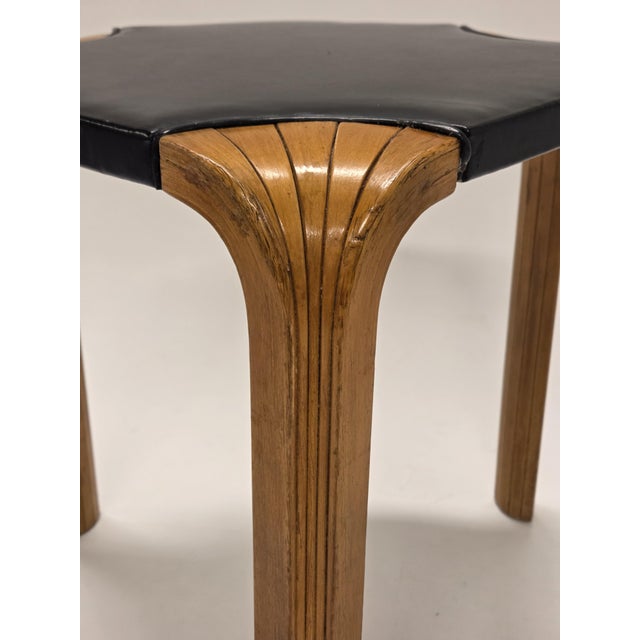 Black X602 Stool by Alvar Aalto for Artek, 1950s For Sale - Image 8 of 18