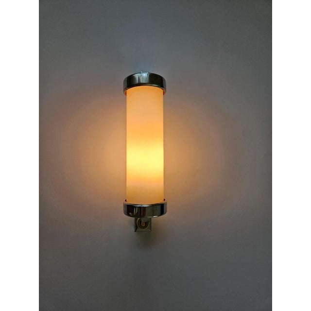 Bauhaus Art Deco Functionalism Chrome Wall Lamp, 1930s For Sale - Image 16 of 18