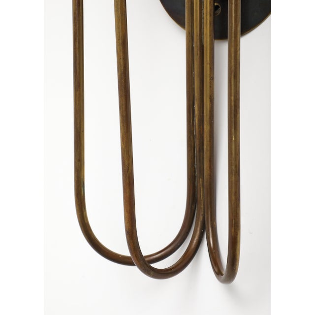 Brass 1940s Italian Brass Wall Light For Sale - Image 8 of 16