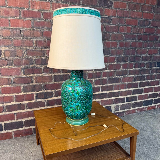 Mid 20th Century Alvino Bagni Italian Ceramic Table Lamp For Sale In Cleveland - Image 6 of 10