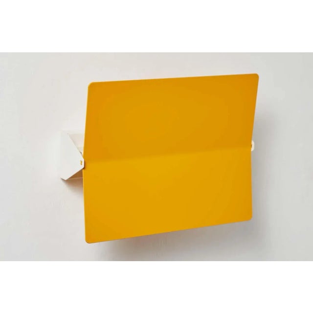 Not Yet Made - Made To Order Large Charlotte Perriand 'Applique à Volet Pivotant Plié' Wall Light in Yellow For Sale - Image 5 of 12